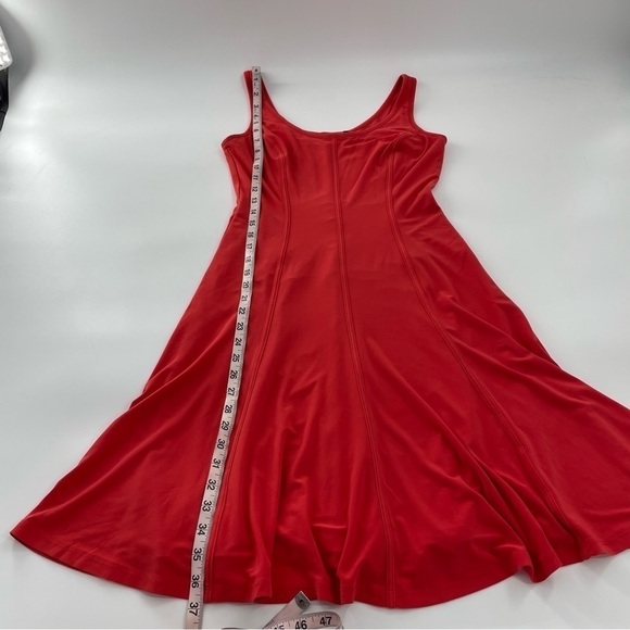 Lauren Ralph Lauren Red Stretch Skater Athletic Style Ponte Dress - Picture 2 of 9